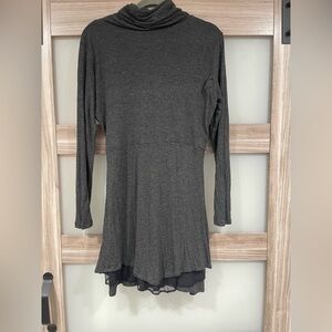 Kensie Charcoal Long Sleeve Dress